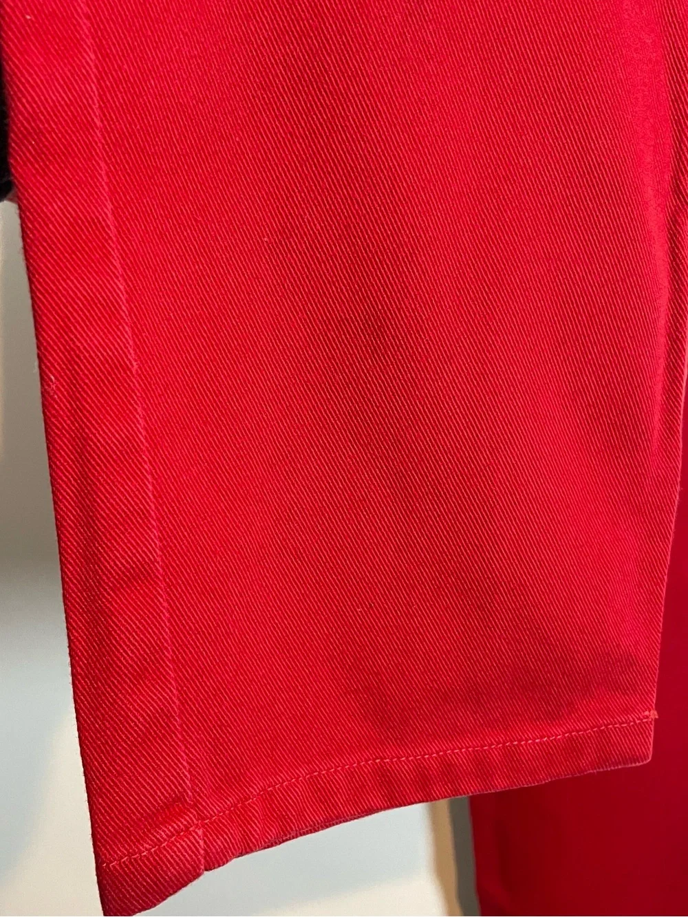 Y2K Tommy Hilfiger Size 8 Red Straight Leg Mid Rise 100% Cotton Jeans